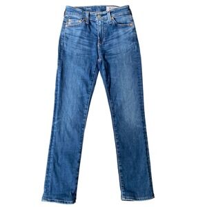 AG Adriano Goldschmied The Mari High Rise Straight Leg Jeans Medium Wash 23R